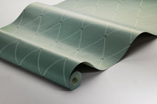 3282 Fredrik Green and Grey Wallpaper by Boråstapeter