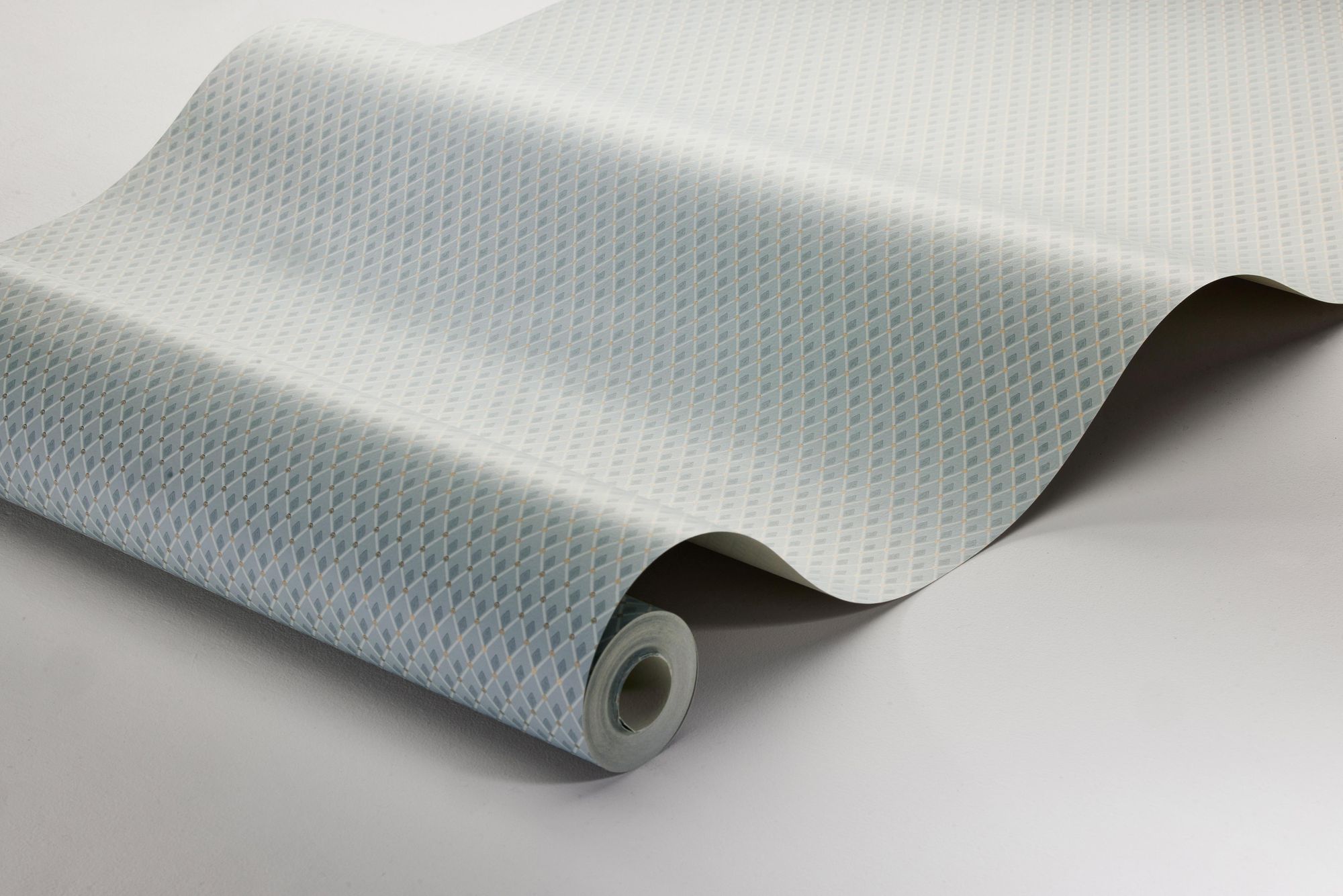 3283 Fredrika Blue and Beige Wallpaper by Boråstapeter