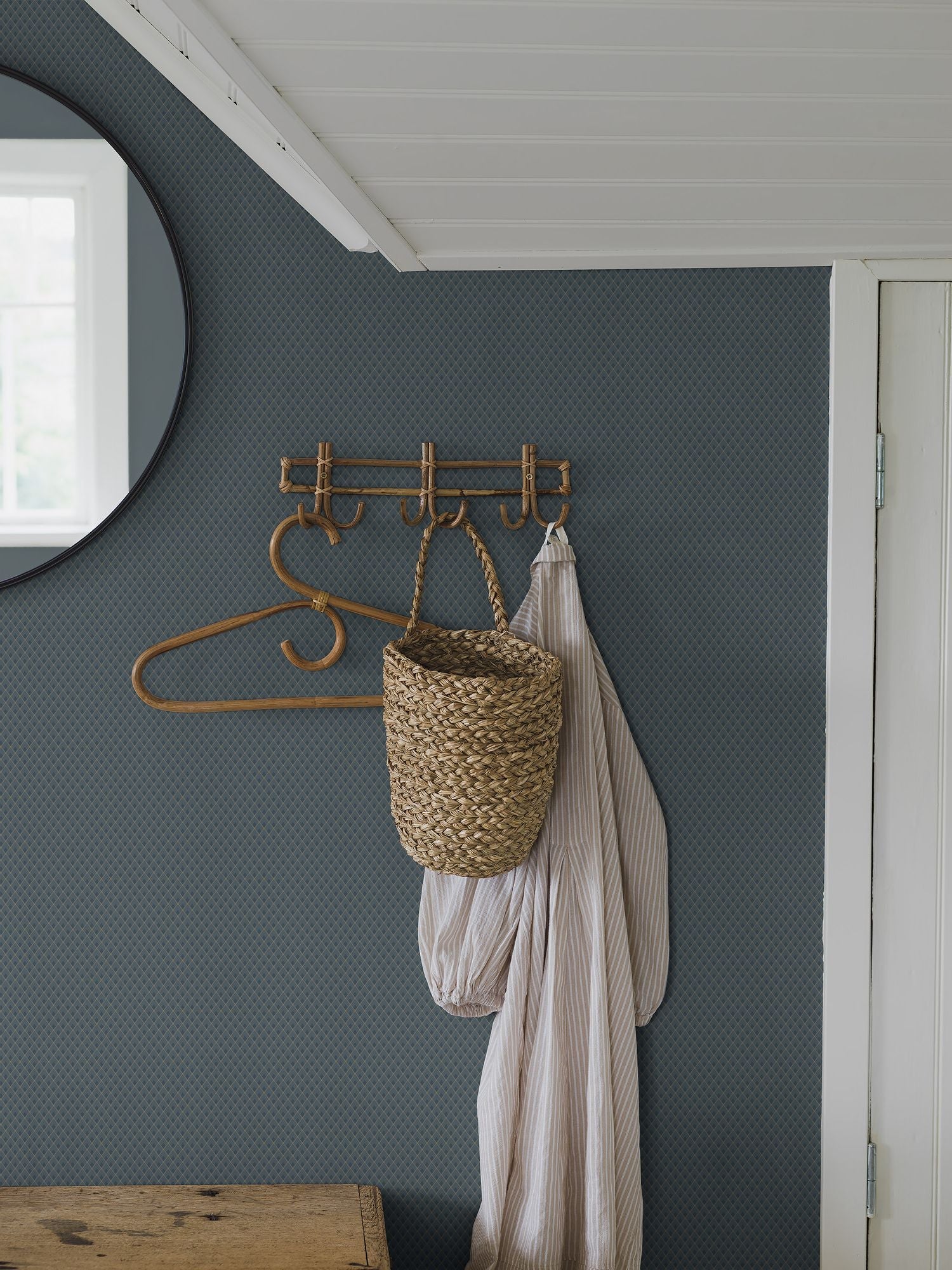 3284 Fredrika Blue Wallpaper by Boråstapeter