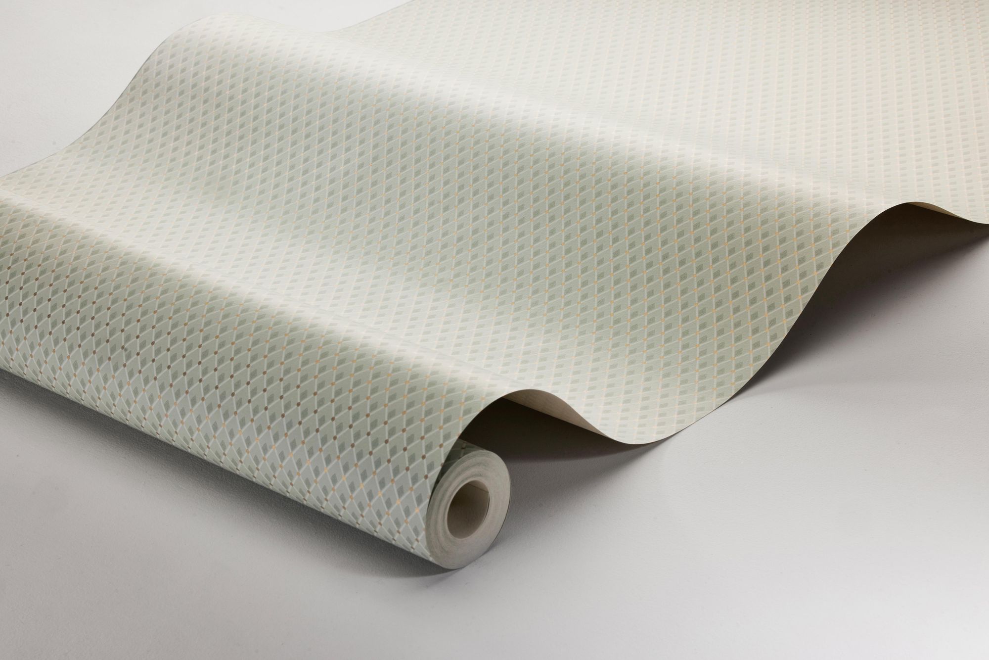 3288 Fredrika Green and Beige Wallpaper by Boråstapeter