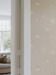 3289 Saga Beige and Beige Wallpaper by Boråstapeter