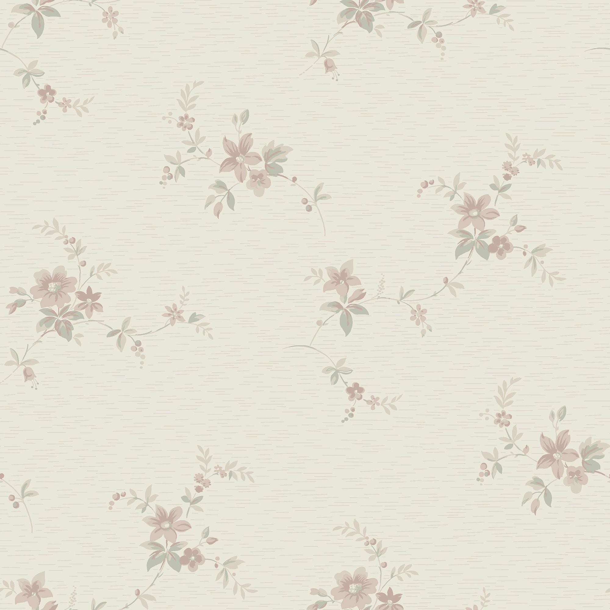 3290 Saga Beige and Pink Wallpaper by Boråstapeter