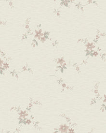 3290 Saga Beige and Pink Wallpaper by Boråstapeter