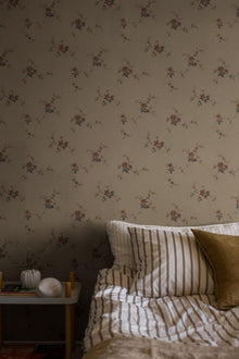 3291 Saga Beige and Multi Wallpaper by Boråstapeter