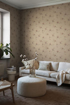 3291 Saga Beige and Multi Wallpaper by Boråstapeter