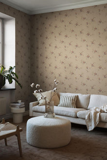 3291 Saga Beige and Multi Wallpaper by Boråstapeter