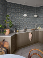 3292 Blomsterfröjd Blue and Multi Wallpaper by Boråstapeter