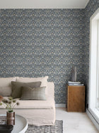 3292 Blomsterfröjd Blue and Multi Wallpaper by Boråstapeter