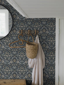 3292 Blomsterfröjd Blue and Multi Wallpaper by Boråstapeter