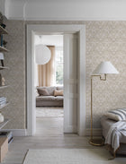 3293 Blomsterfröjd Beige and Multi Wallpaper by Boråstapeter