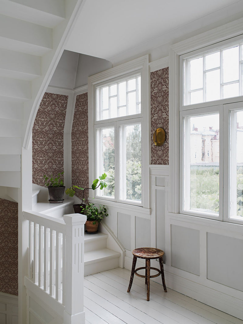 3294 Blomsterfröjd Red and Multi Wallpaper by Boråstapeter