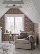 3294 Blomsterfröjd Red and Multi Wallpaper by Boråstapeter