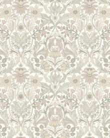 3295 Blomsterfröjd Beige and Multi Wallpaper by Boråstapeter