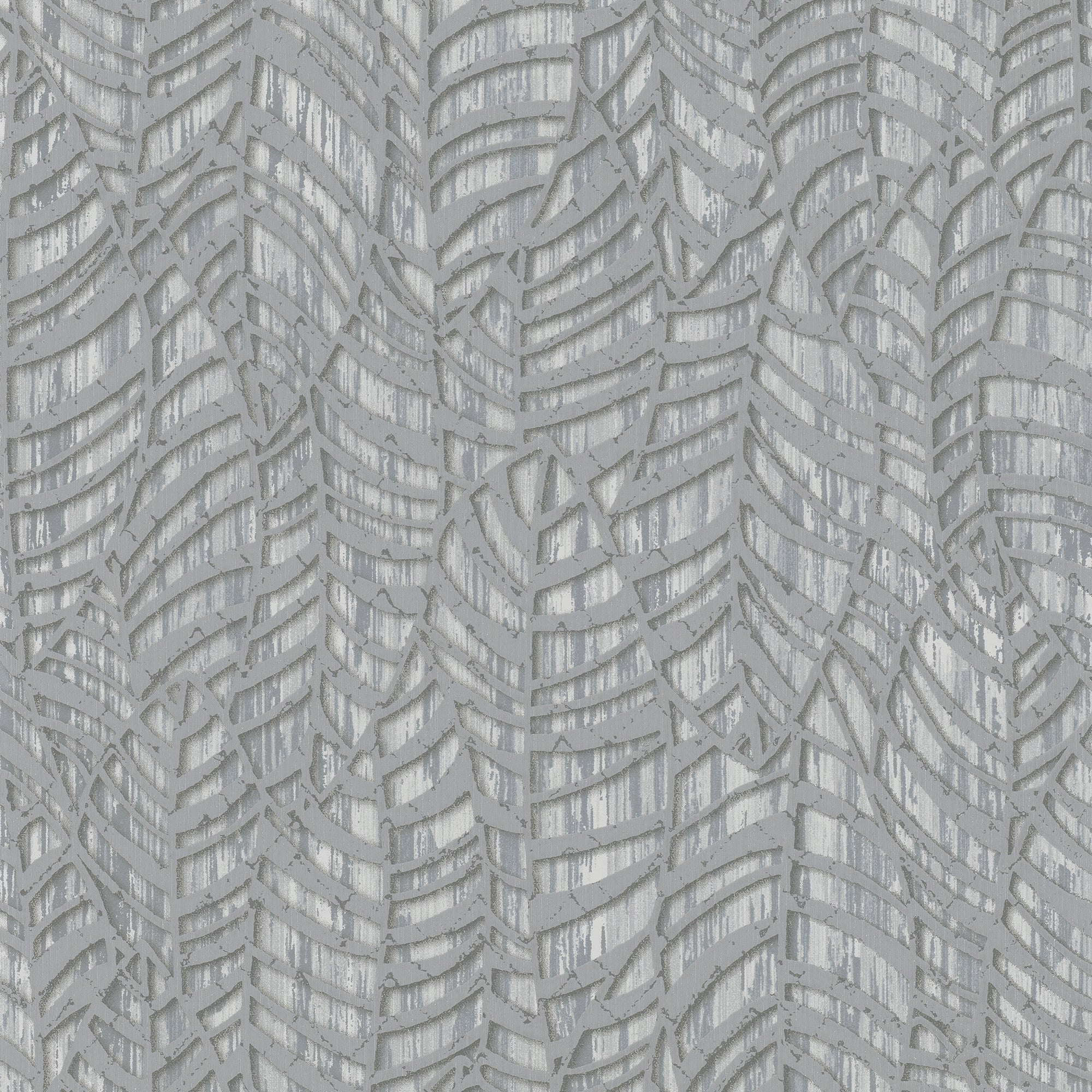 32974 Serene Leaves Grey Wallpaper By Galerie