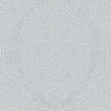 32980 Serene Art Nouveau Grey and White Wallpaper By Galerie