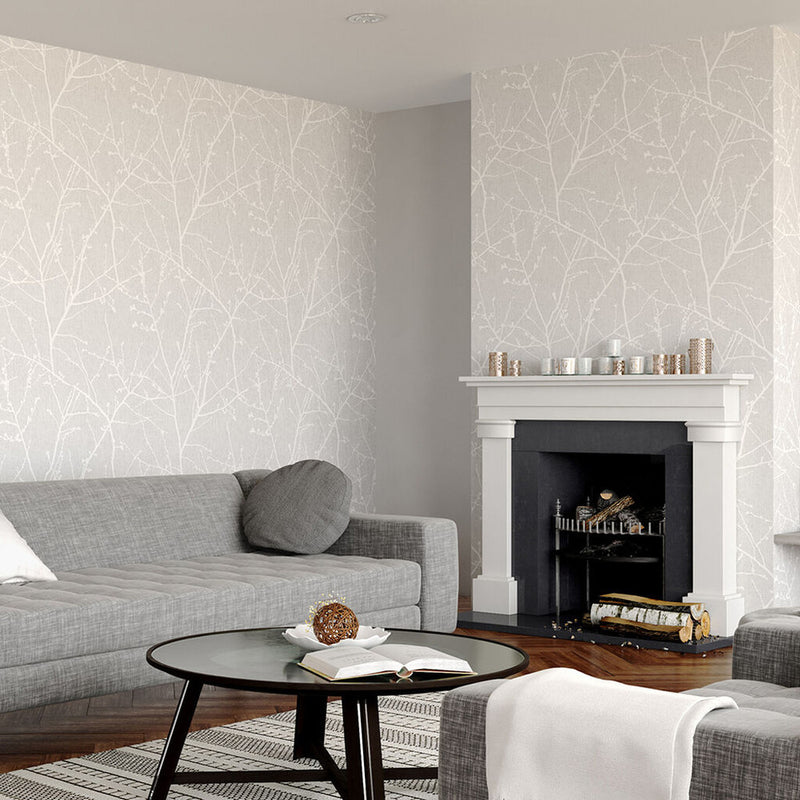 33-274 Innocence Grey Superfresco Easy Wallpaper by Graham & Brown