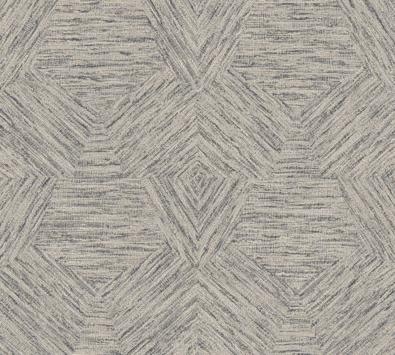 33043 Pentagono Antigua Taupe Wallpaper By Arte