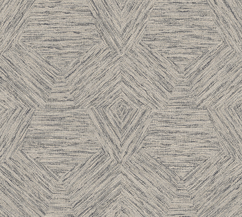 33043 Pentagono Antigua Taupe Wallpaper By Arte