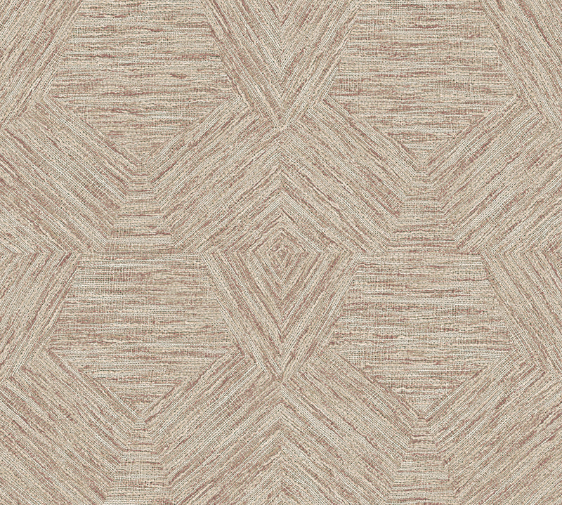 33045 Pentagono Antigua Maroon Wallpaper By Arte