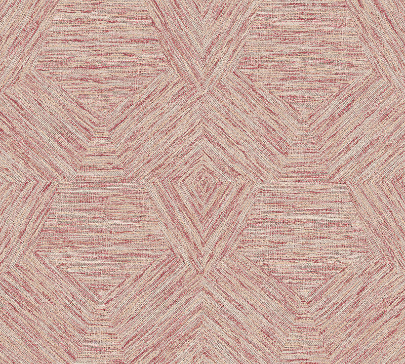 33046 Pentagono Antigua Fuchsia Wallpaper By Arte