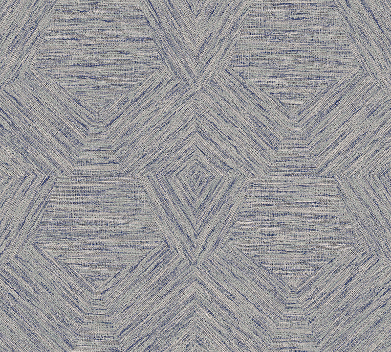 33049 Pentagono Antigua Denim Wallpaper By Arte