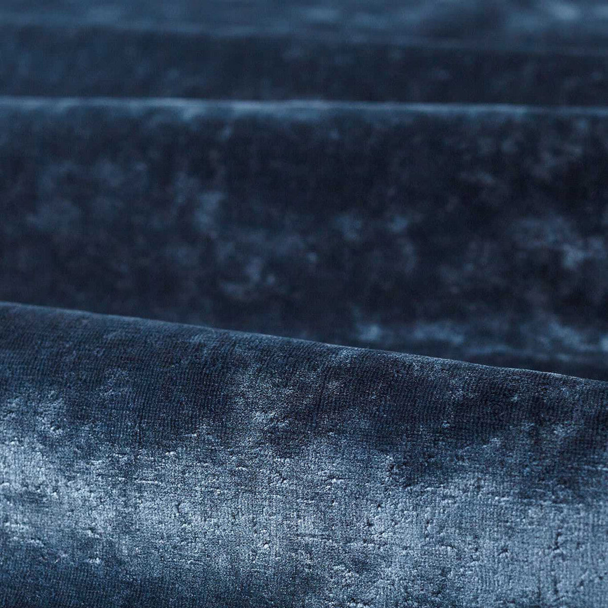 331094 Curzon Luxury Plains Indigo Fabric by Zoffany
