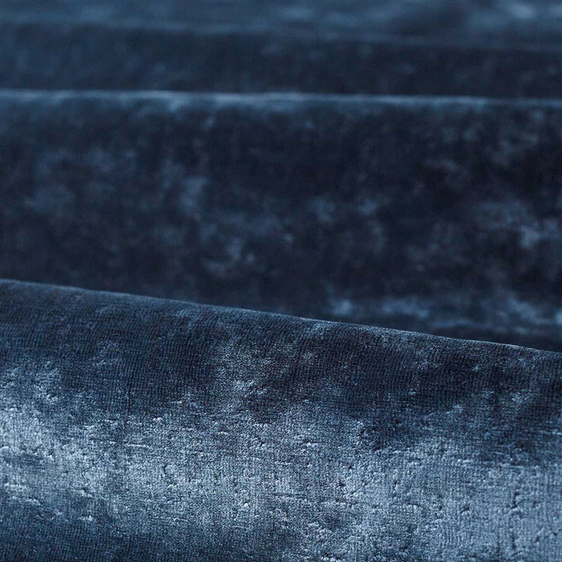 331094 Curzon Luxury Plains Indigo Fabric by Zoffany