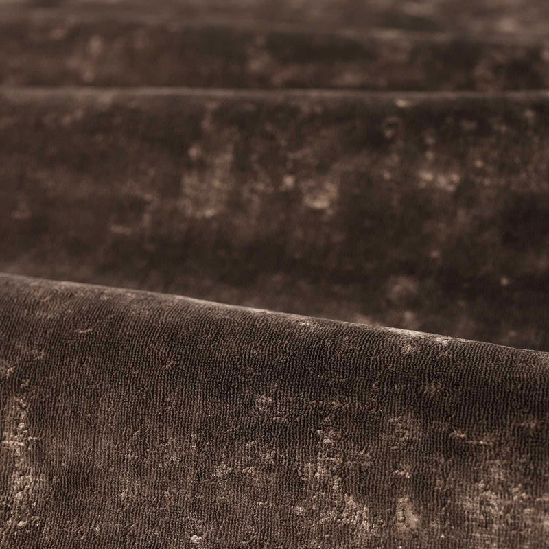 331257 Curzon Luxury Plains Chocolate Fabric by Zoffany