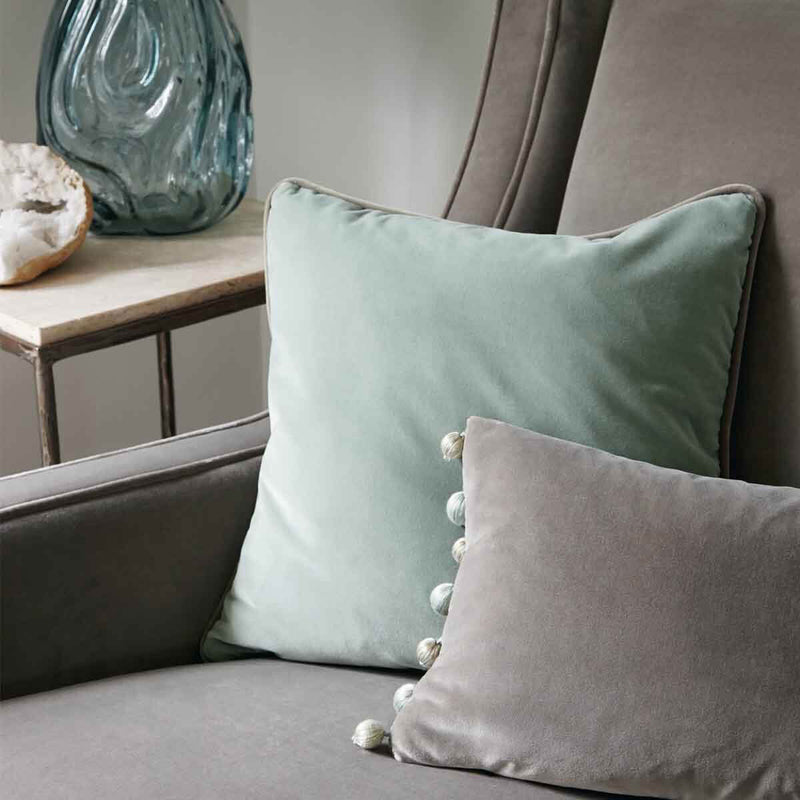 331613 Quartz Velvet Stockholm Blue Fabric by Zoffany