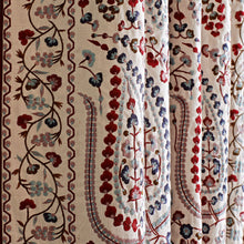 331627 Jayshree Indienne Red/Blue Fabric by Zoffany