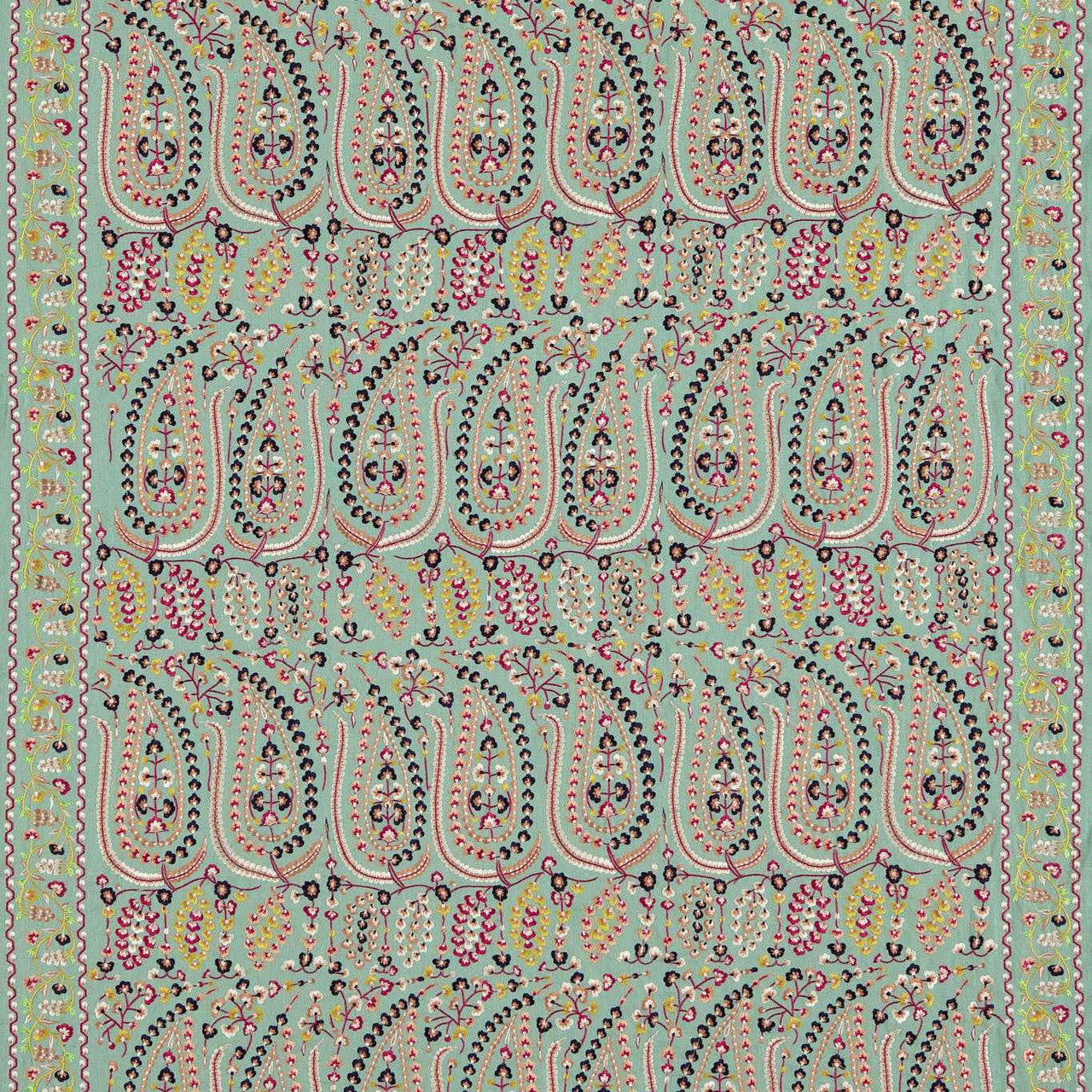 331628 Jayshree Indienne Celadon/Multi Fabric by Zoffany