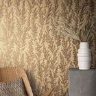 33208 Feathery Tree Natural Opulence Gold Wallpaper By Galerie