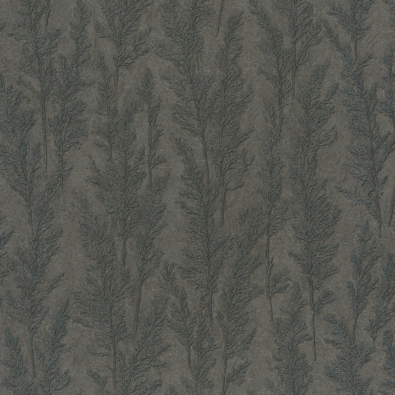 33209 Feathery Tree Natural Opulence Platinum Wallpaper By Galerie