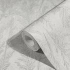 33213 Feathery Tree Natural Opulence Grey Wallpaper By Galerie