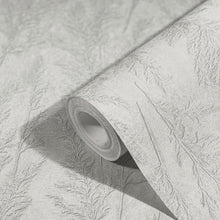 33213 Feathery Tree Natural Opulence Grey Wallpaper By Galerie