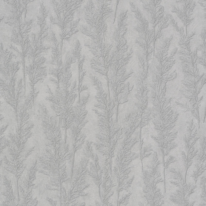 33213 Feathery Tree Natural Opulence Grey Wallpaper By Galerie