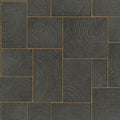 Wood Block Natural Opulence Black Wallpaper By Galerie