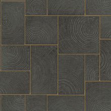 33223 Wood Block Natural Opulence Black Wallpaper By Galerie
