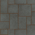 Wood Block Natural Opulence Anthracite Wallpaper By Galerie