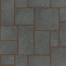33224 Wood Block Natural Opulence Anthracite Wallpaper By Galerie