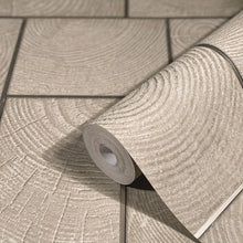 33225 Wood Block Natural Opulence Beige Wallpaper By Galerie