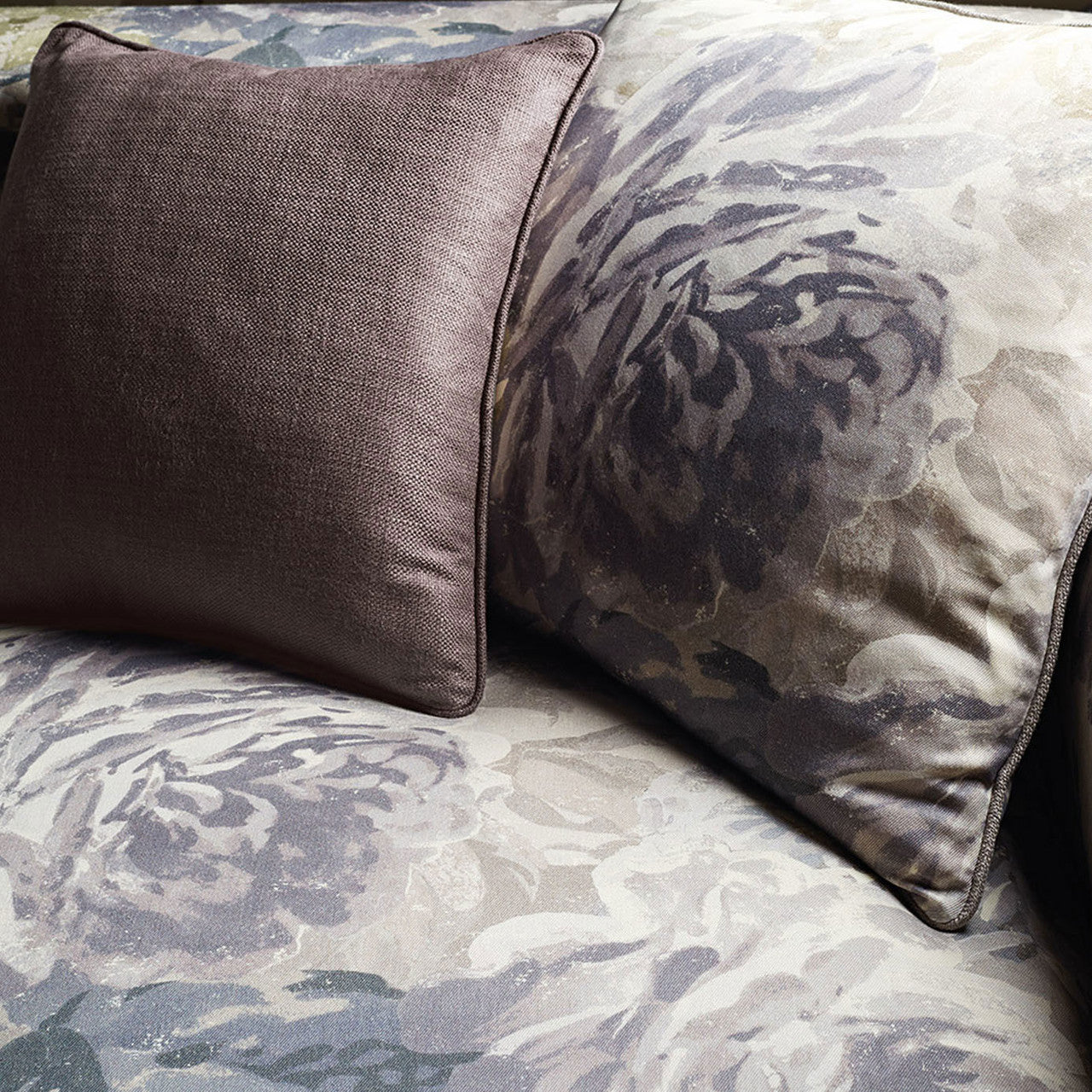 332294 Lustre Anthracite Fabric by Zoffany