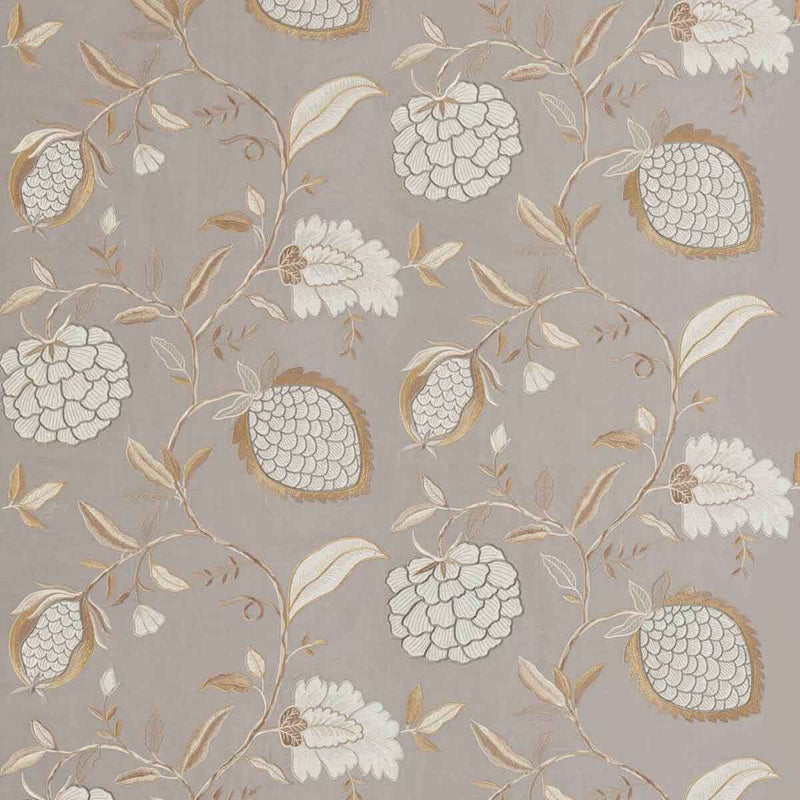 332344 Pomegranate Tree Kensington Walk Platinum Fabric by Zoffany
