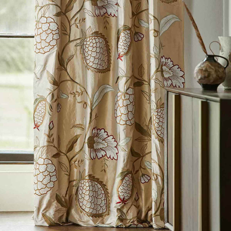 332345 Pomegranate Tree Kensington Walk Sienna Fabric by Zoffany