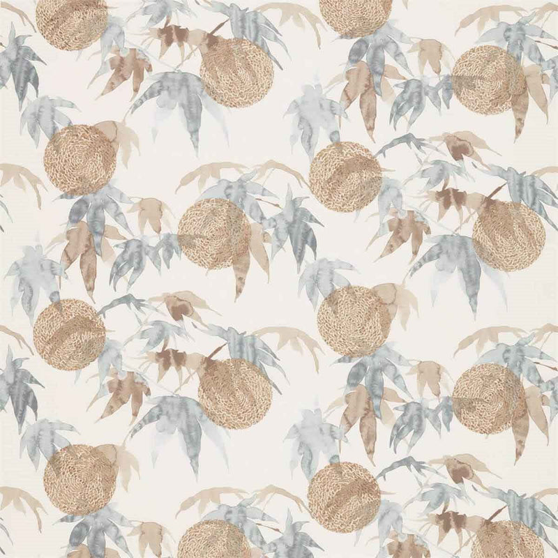 332440 Acer Kensington Walk Charcoal/Stone Fabric by Zoffany