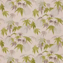 332441 Acer Kensington Walk Platinum/Leaf Fabric by Zoffany
