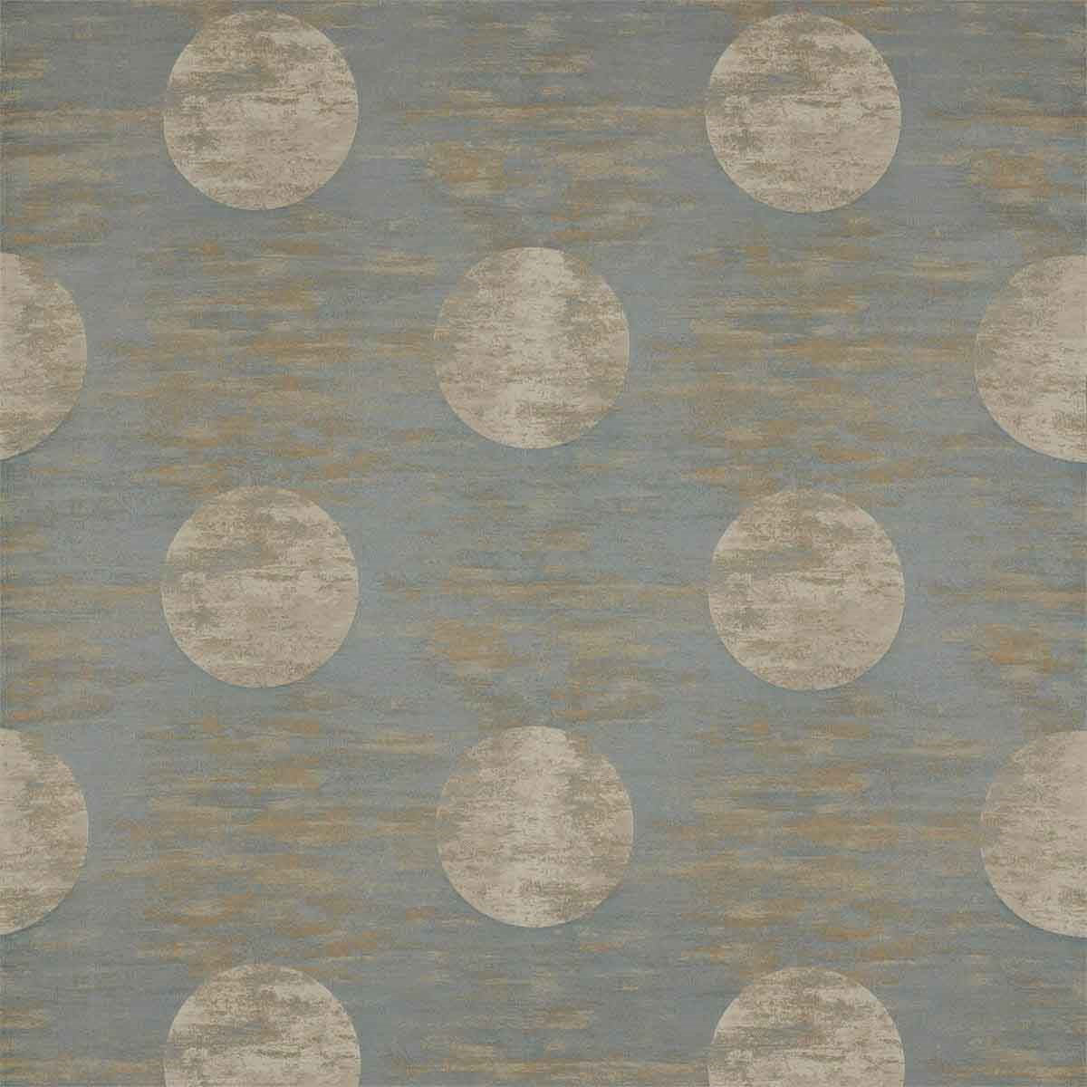 332459 Moon Silk Kensington Walk Blue Grey Fabric by Zoffany