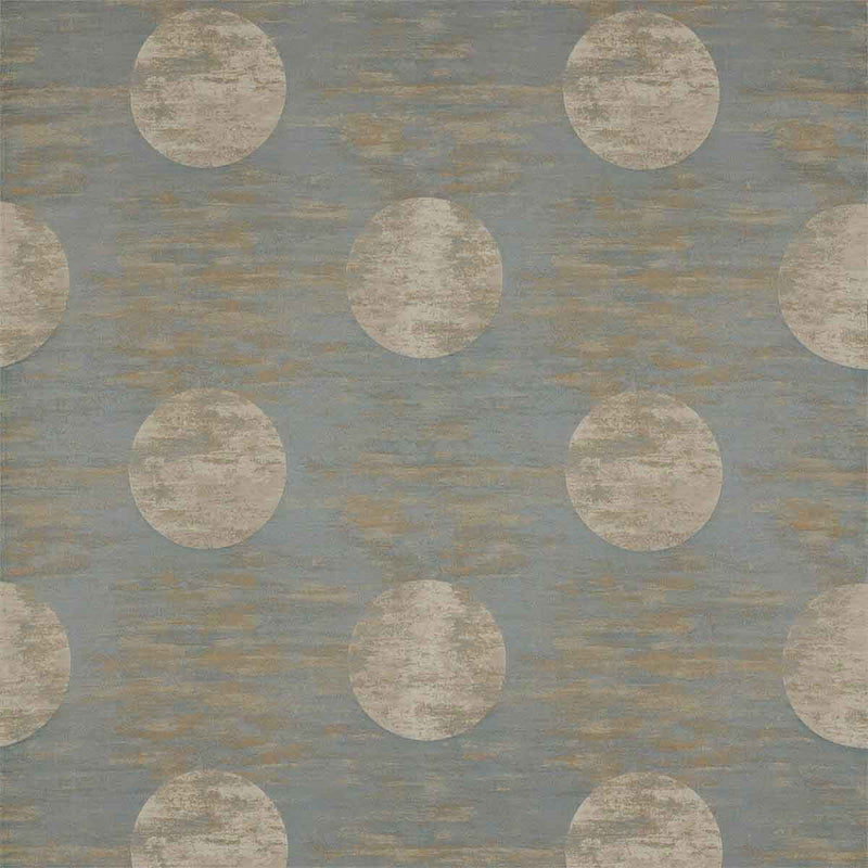 332459 Moon Silk Kensington Walk Blue Grey Fabric by Zoffany
