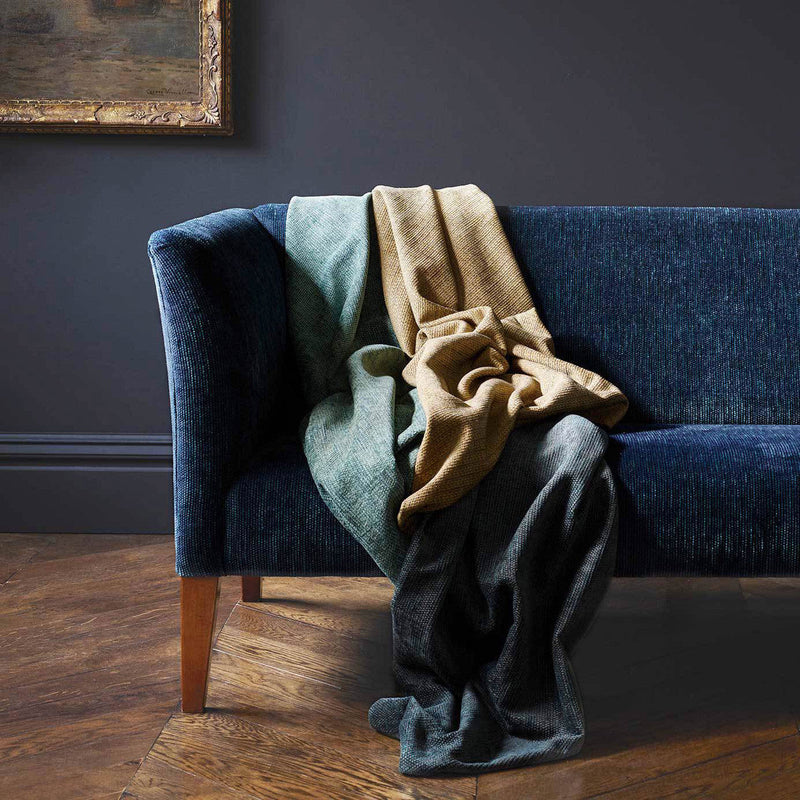 332838 Zoffany Chenille Luxury Plains Walnut Fabric by Zoffany
