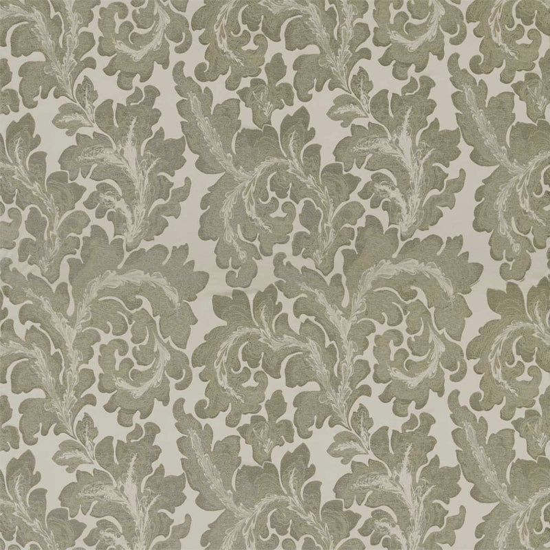 332877 Acantha Silk The Muse Grey Pearl Fabric by Zoffany